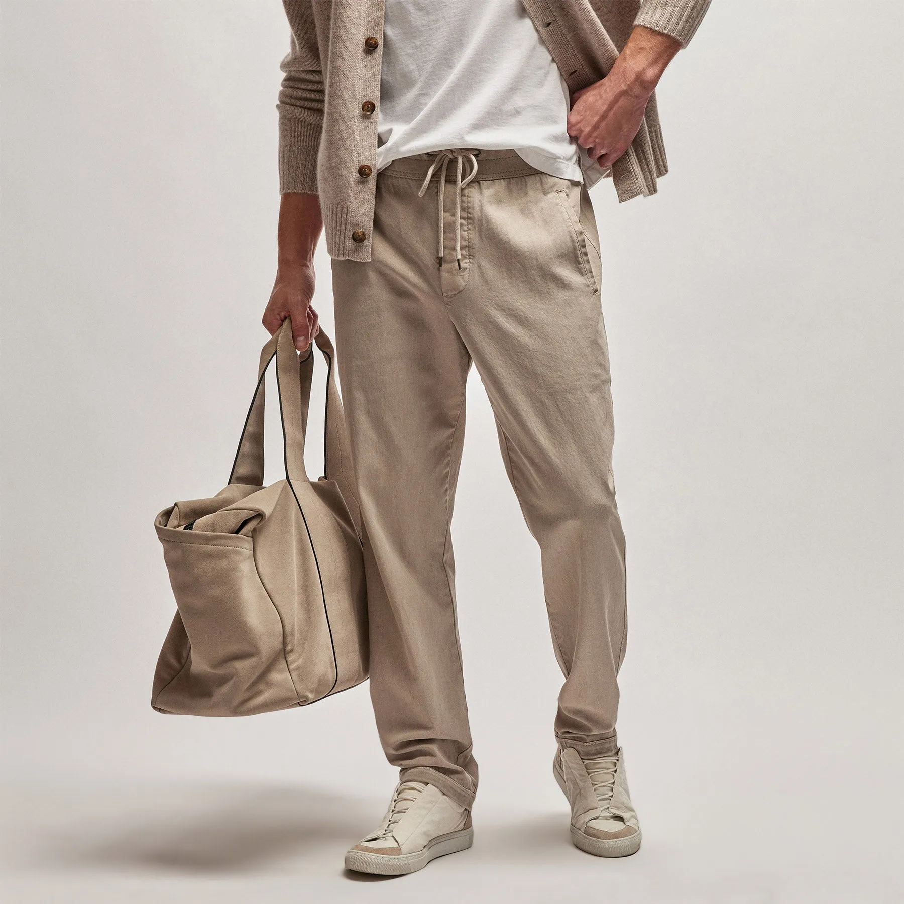 Cotton Twill Pant - Toast Pigment sold by James Perse product image thumbnail 2