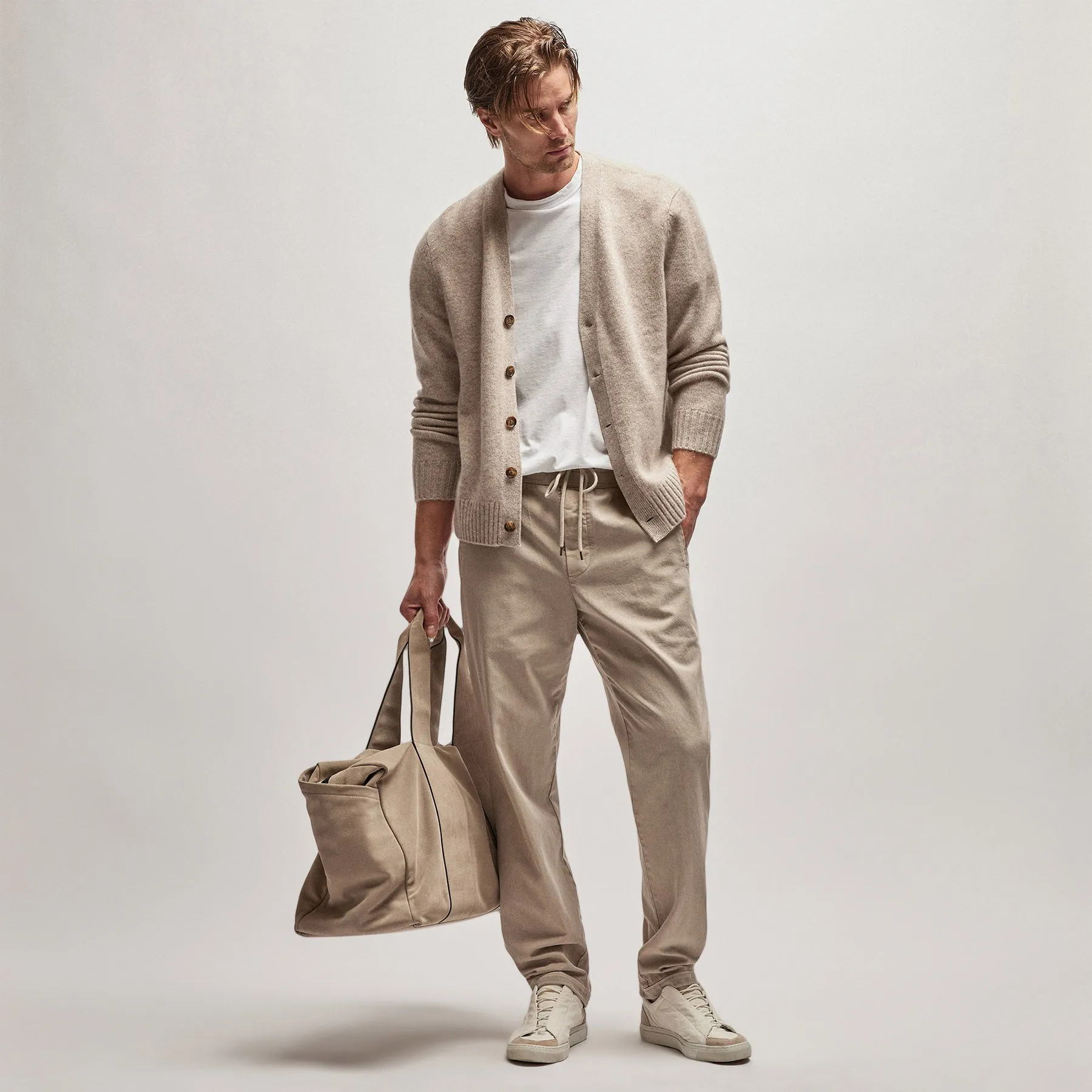 Cotton Twill Pant - Toast Pigment sold by James Perse