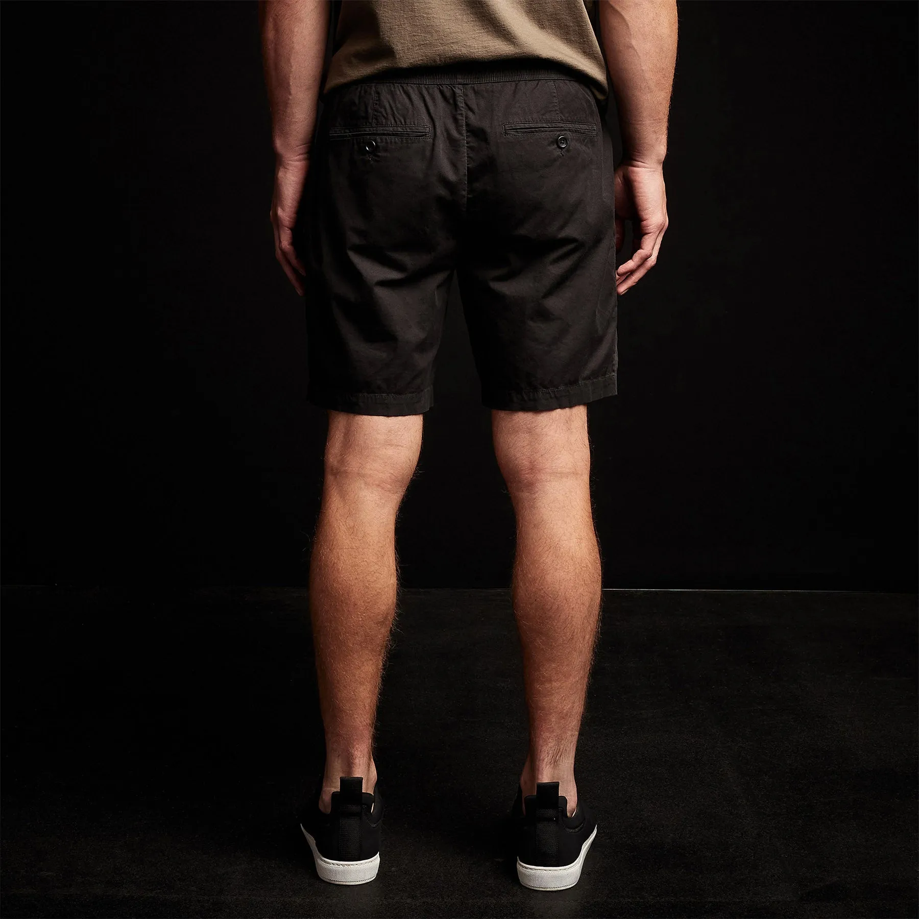 Cotton Linen Tailored Short - Black sold by James Perse product image thumbnail 4