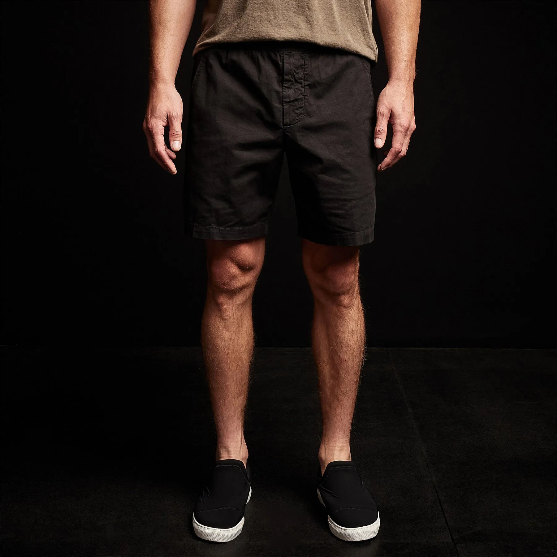 Cotton Linen Tailored Short - Black sold by James Perse product image thumbnail 3
