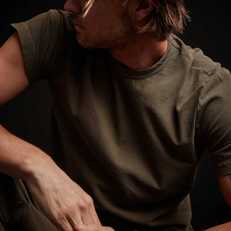 Short Sleeve Crew Neck - Old Whiskey Pigment sold by James Perse