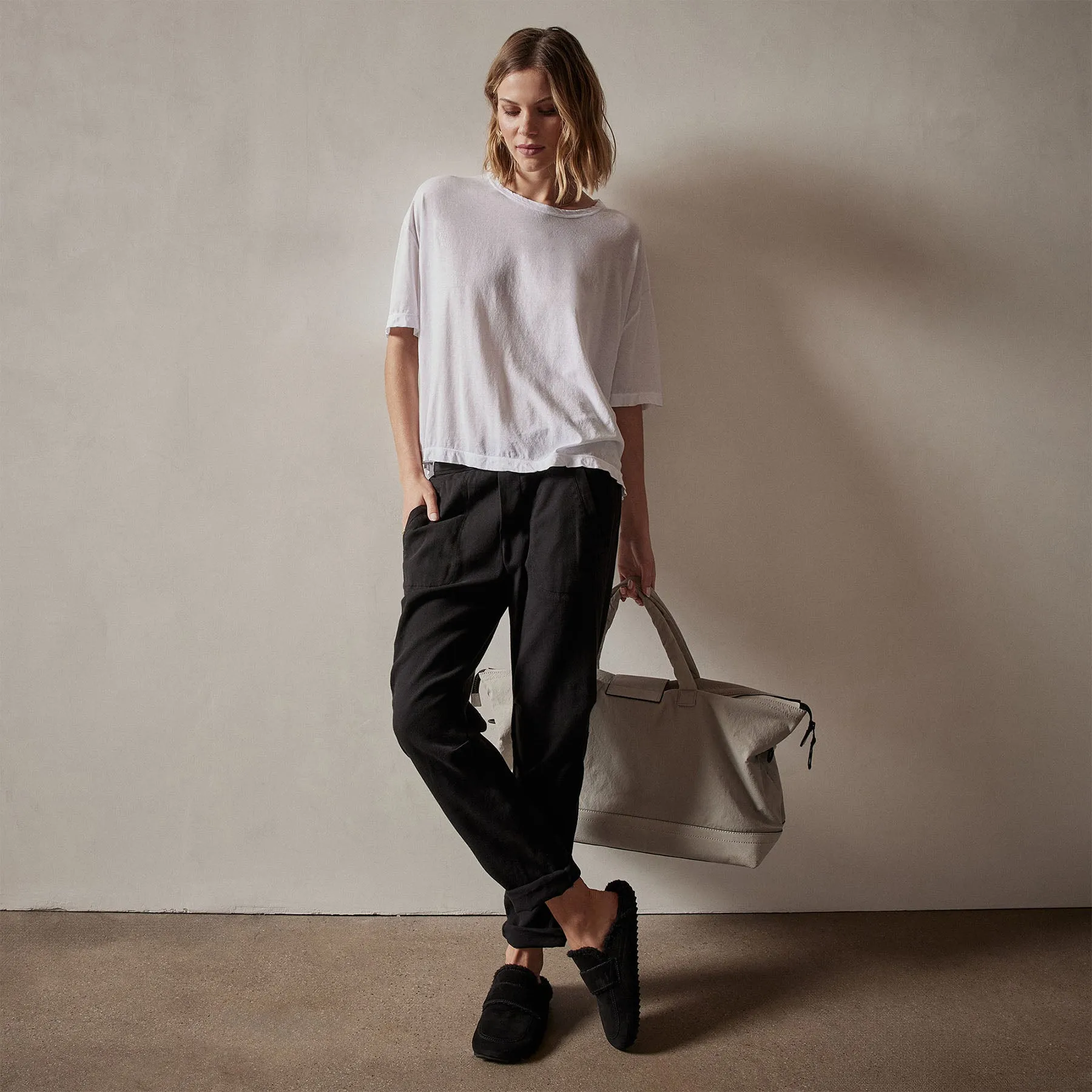 Oversized Boxy Tee - White sold by James Perse product image thumbnail 2