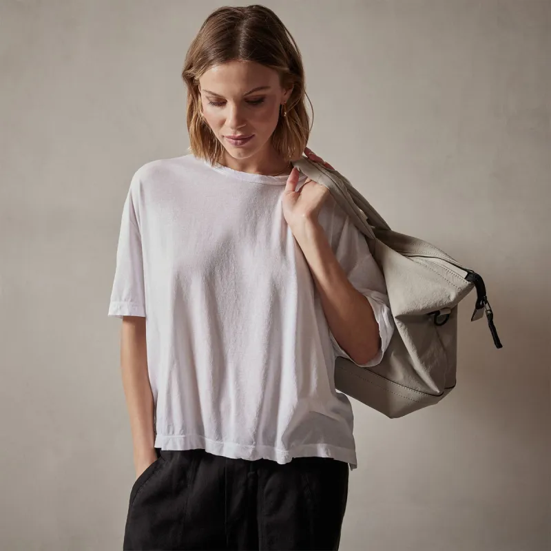 Oversized Boxy Tee - White sold by James Perse