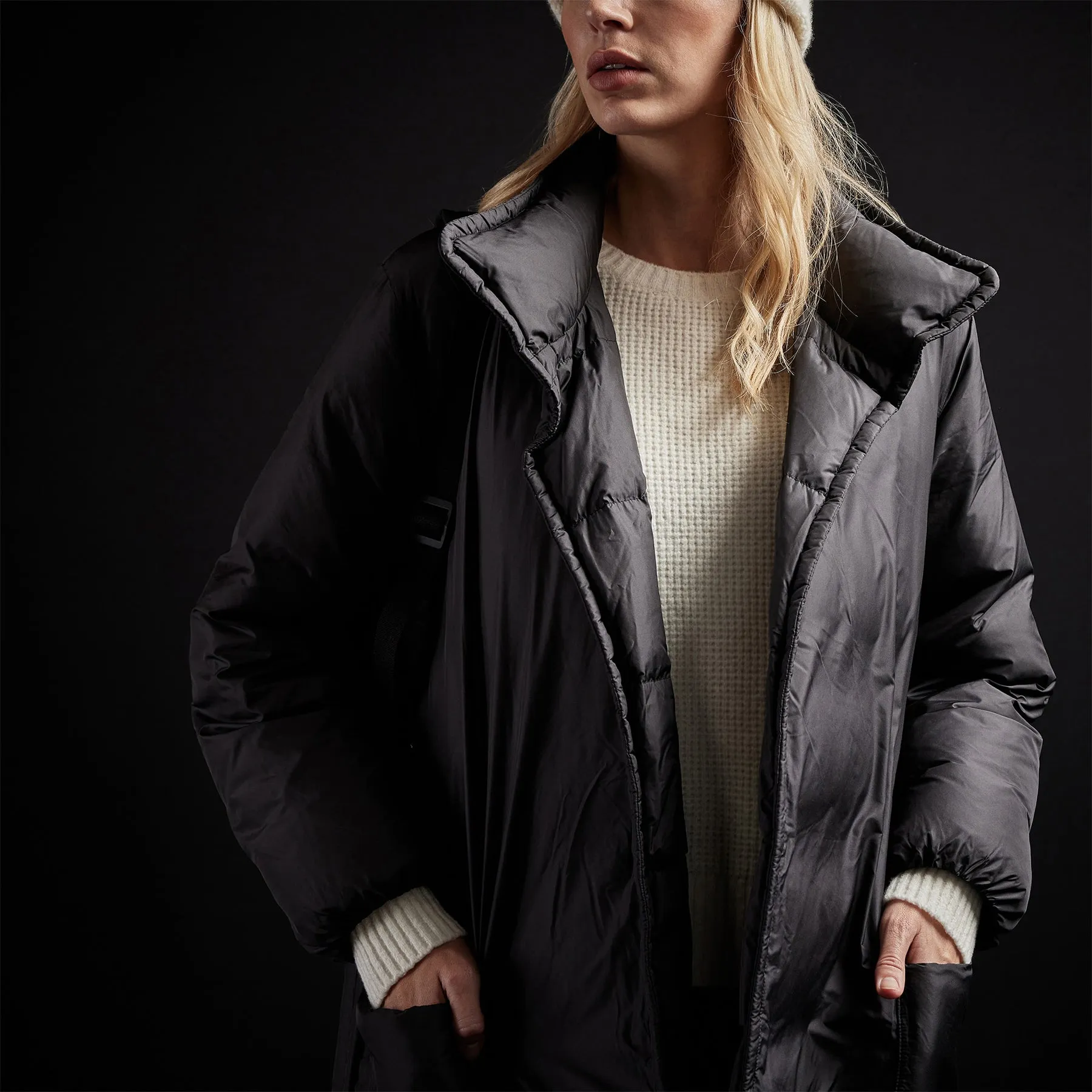 Down Duvet Coat - Black sold by James Perse product image thumbnail 2