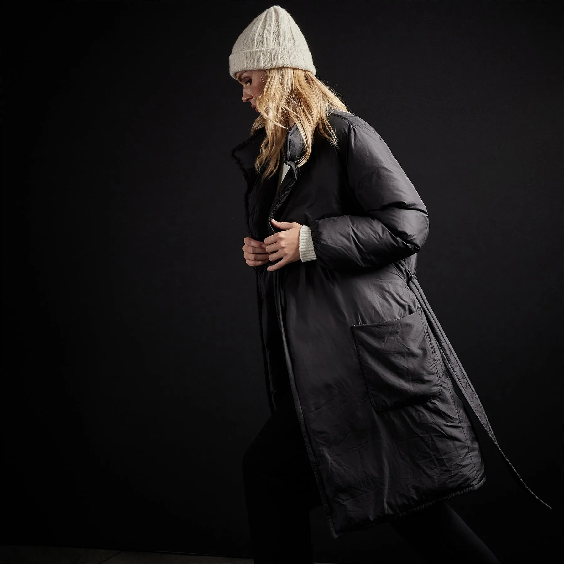 Down Duvet Coat - Black sold by James Perse product image thumbnail 3