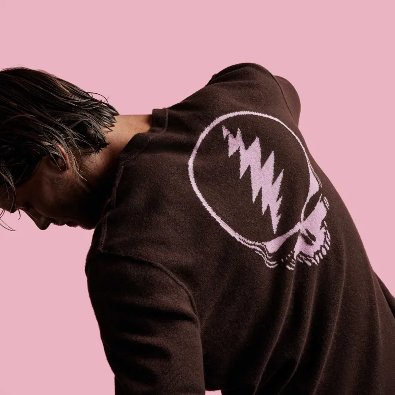 Grateful Dead Recycled Cashmere Sweater - Black Cherry sold by James Perse