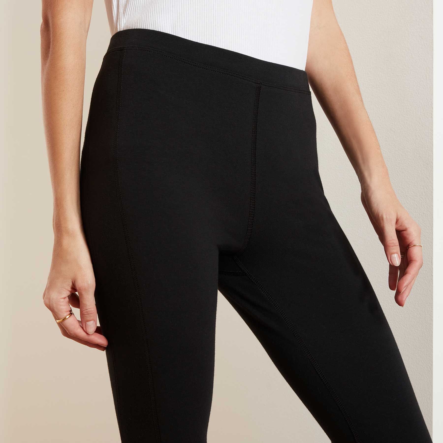 Seamed Lounge Legging - Black sold by James Perse product image thumbnail 5