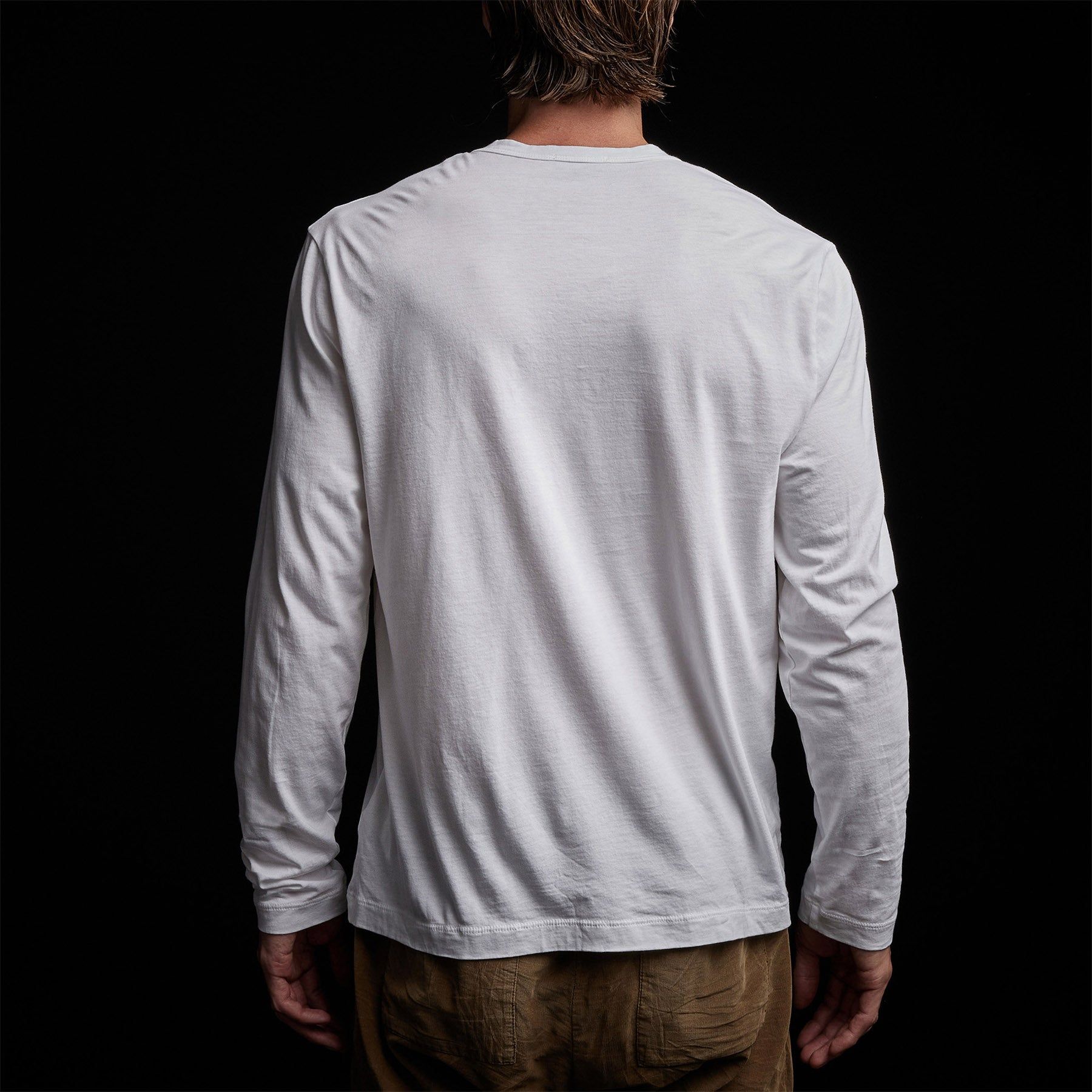 Brushed Lotus Jersey Henley - White sold by James Perse product image thumbnail 6