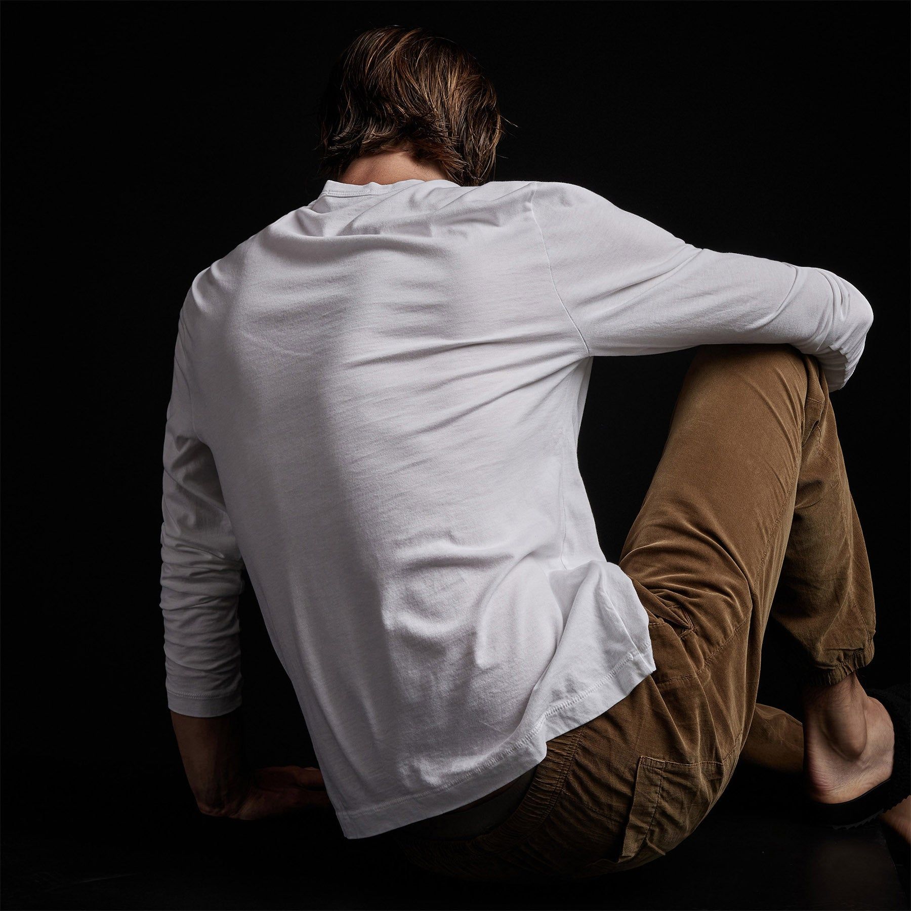 Brushed Lotus Jersey Henley - White sold by James Perse product image thumbnail 3