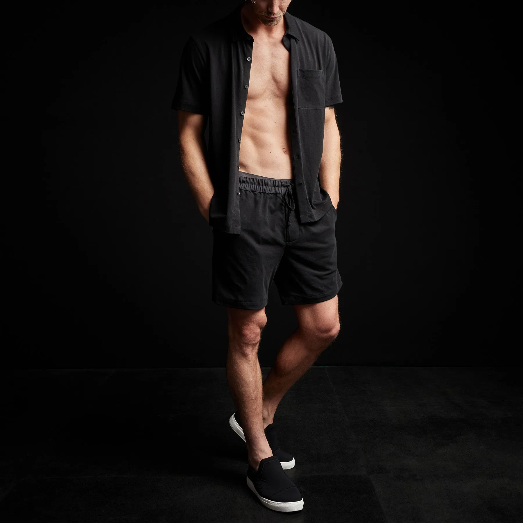 Clean Finish Jersey Short - Black sold by James Perse product image thumbnail 3