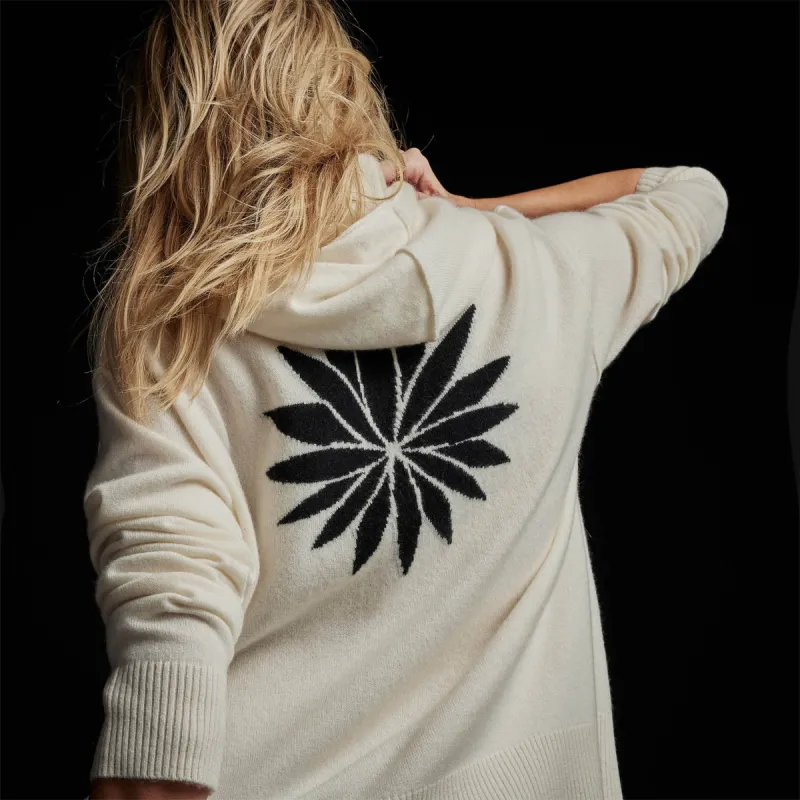 Agave Graphic Hoodie - Ivory/Black sold by James Perse