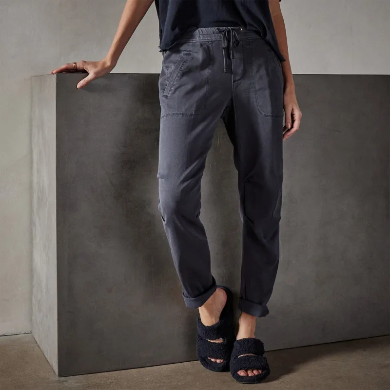 Soft Drape Pant - Blue Oil sold by James Perse