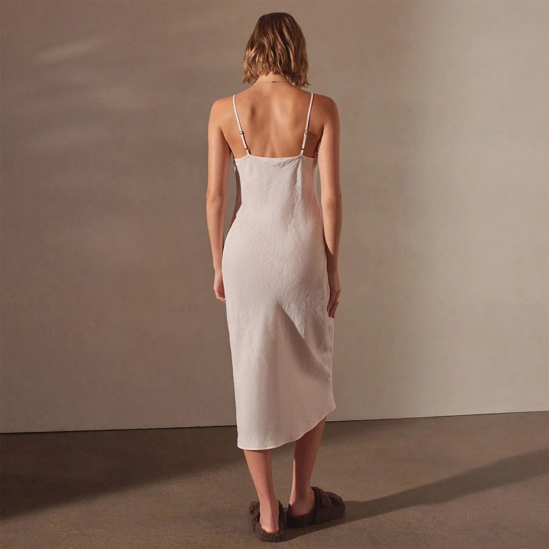 Lightweight Linen Cami Dress - Zephyr Pigment sold by James Perse product image thumbnail 4