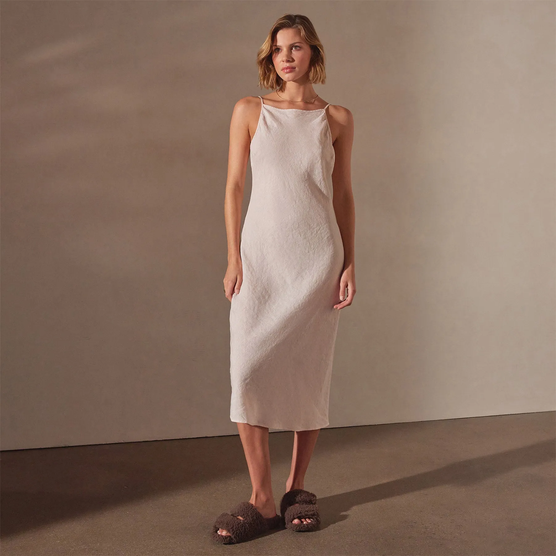Lightweight Linen Cami Dress - Zephyr Pigment sold by James Perse product image thumbnail 3
