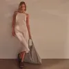 Lightweight Linen Cami Dress - Zephyr Pigment sold by James Perse