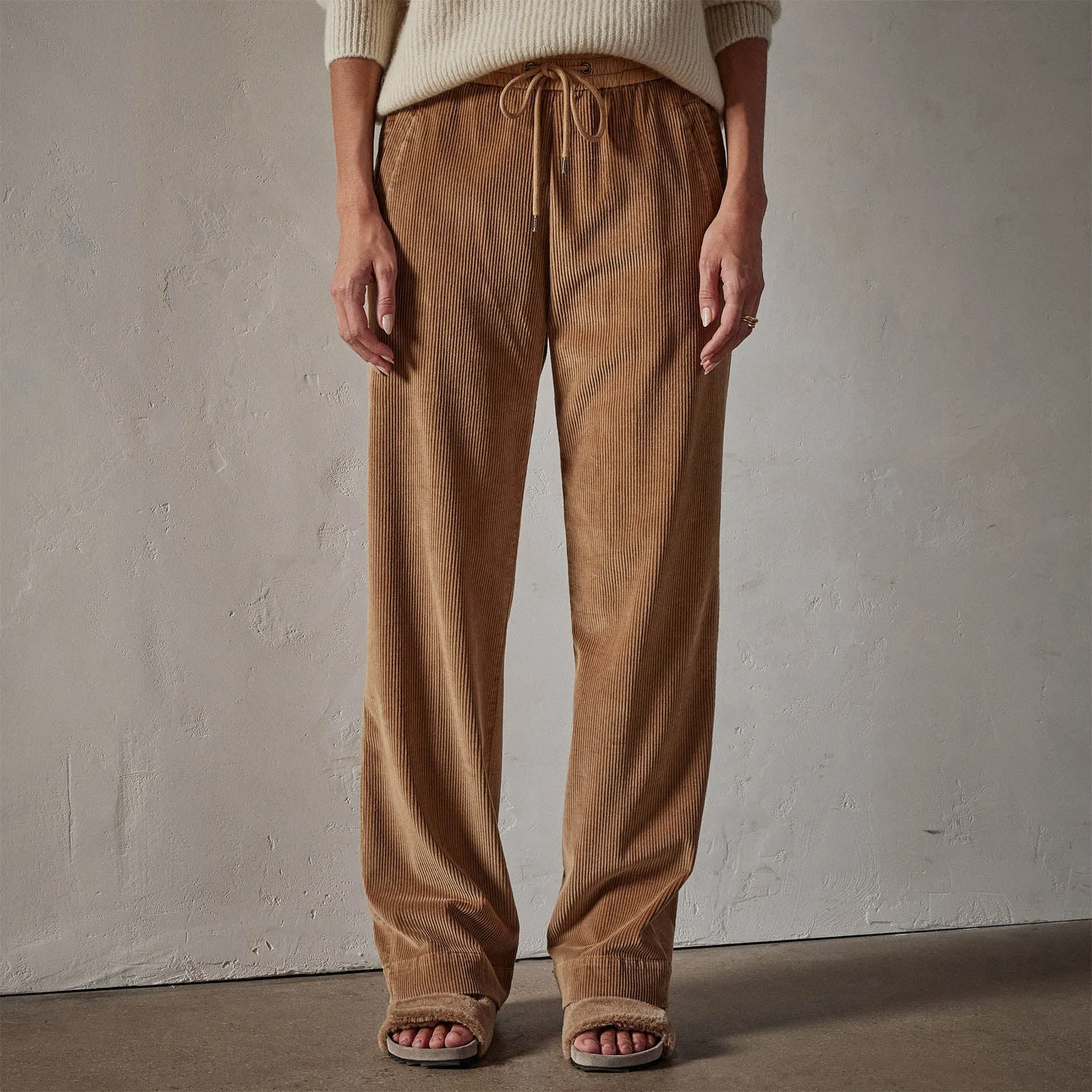 Wide Leg Corduroy Pant - Copper Pigment sold by James Perse product image thumbnail 4