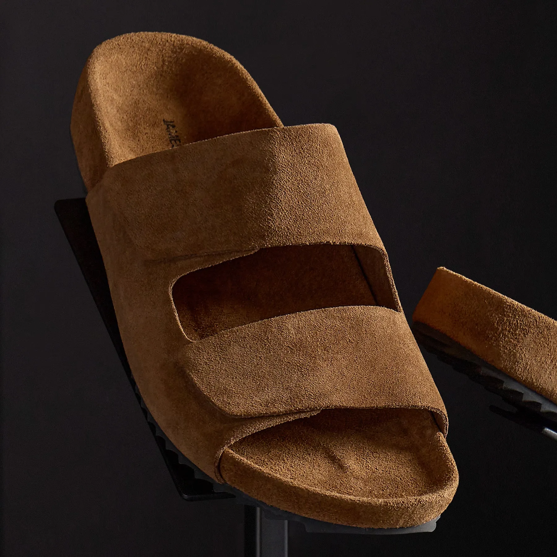Men's Double Strap Suede Slide - Tobacco sold by James Perse product image thumbnail 3