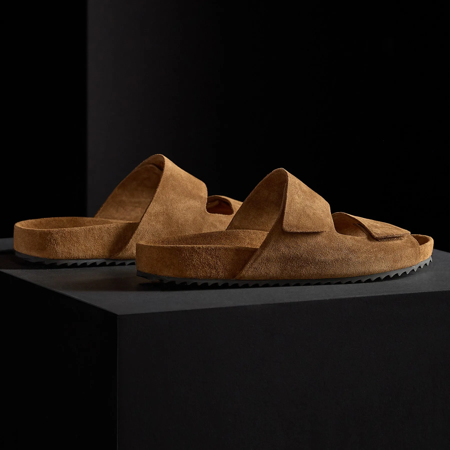 Men's Double Strap Suede Slide - Tobacco sold by James Perse product image thumbnail 4