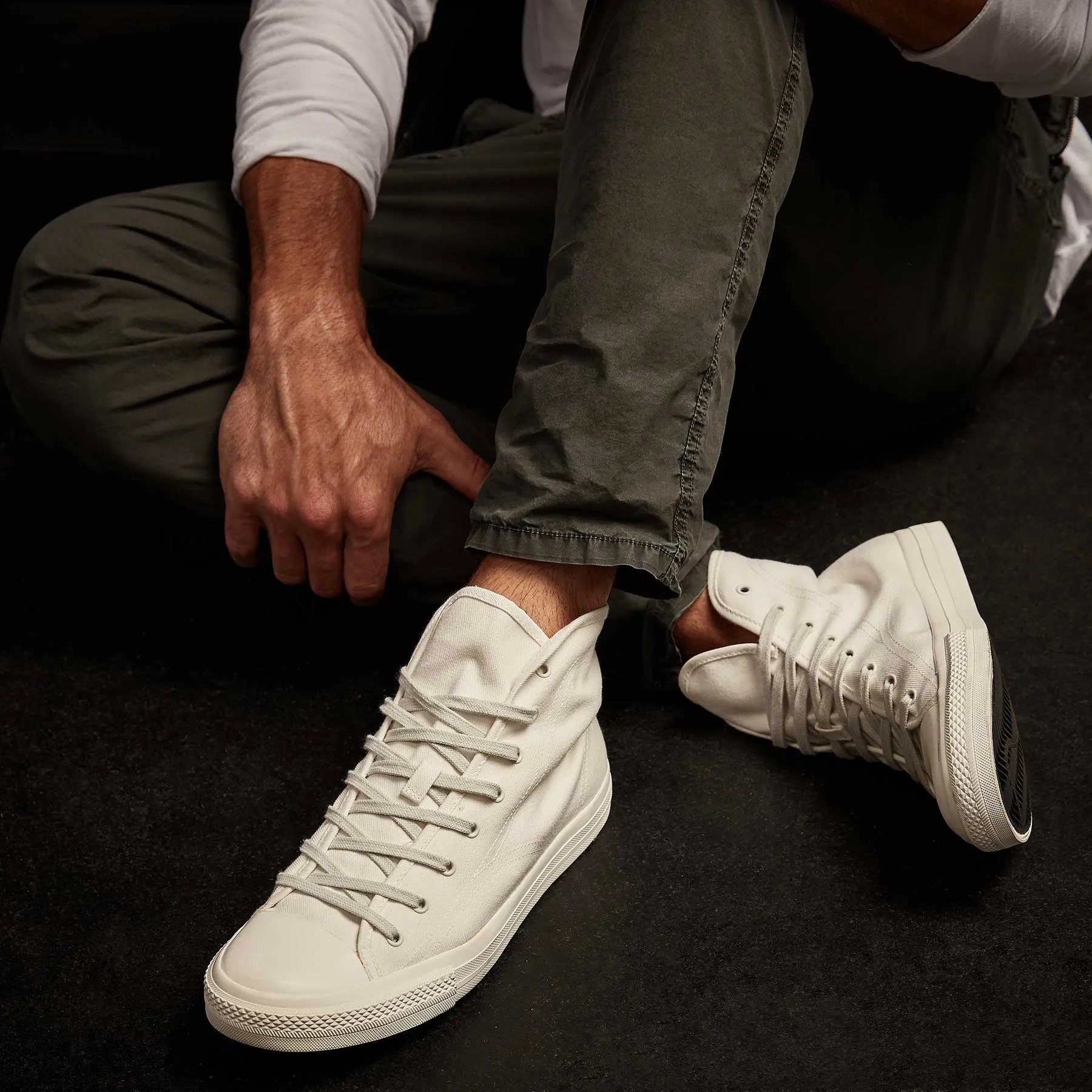 Men's High Top Vulcanized Sneaker - Canvas sold by James Perse product image thumbnail 4