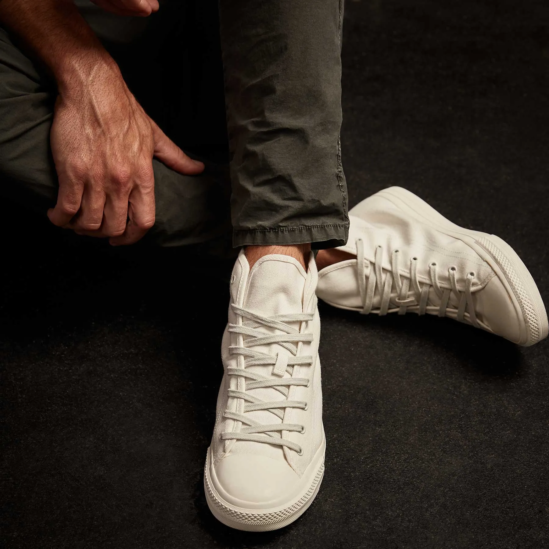 Men's High Top Vulcanized Sneaker - Canvas sold by James Perse product image thumbnail 3