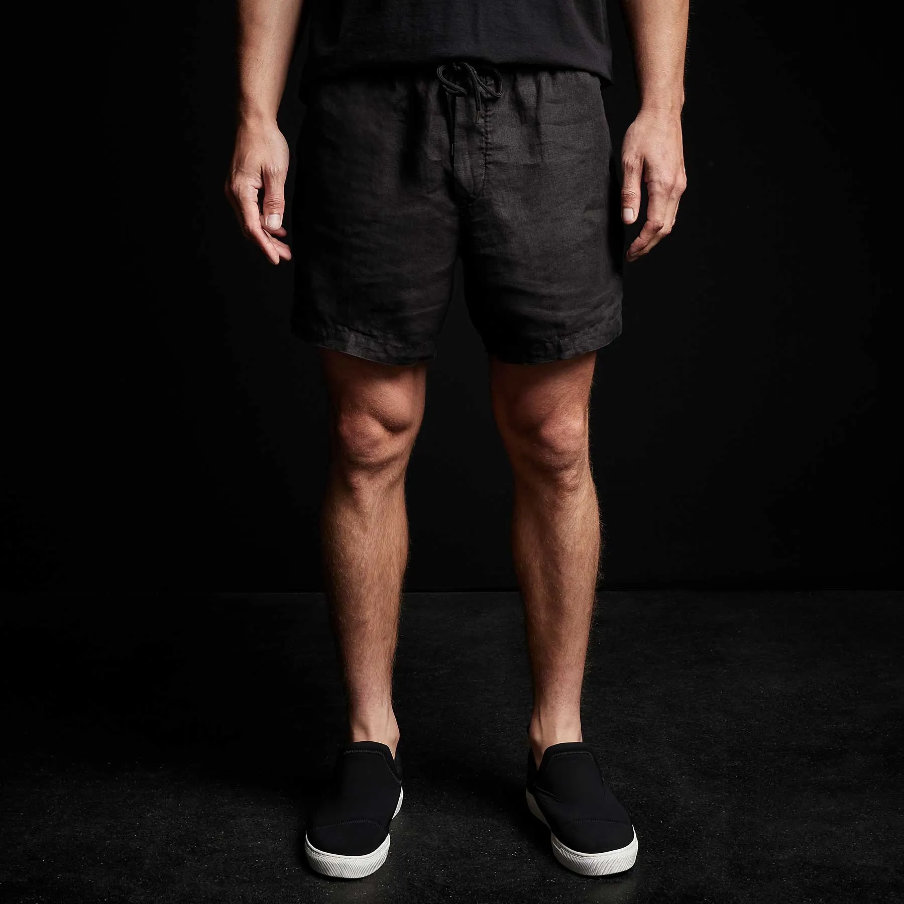 Lightweight Linen Short - Black sold by James Perse product image thumbnail 5