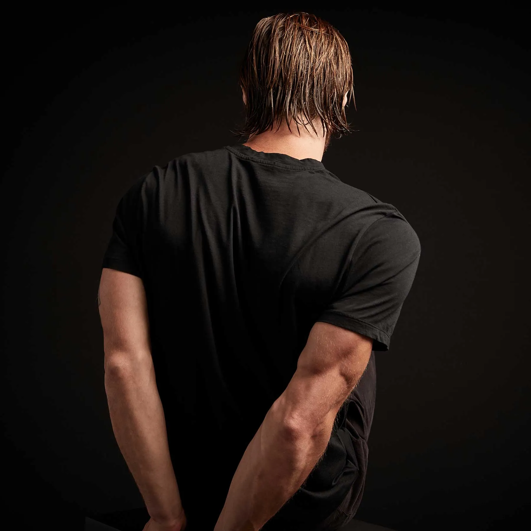 3 Pack Luxe Lotus Jersey V Neck Tee - Black sold by James Perse product image thumbnail 4