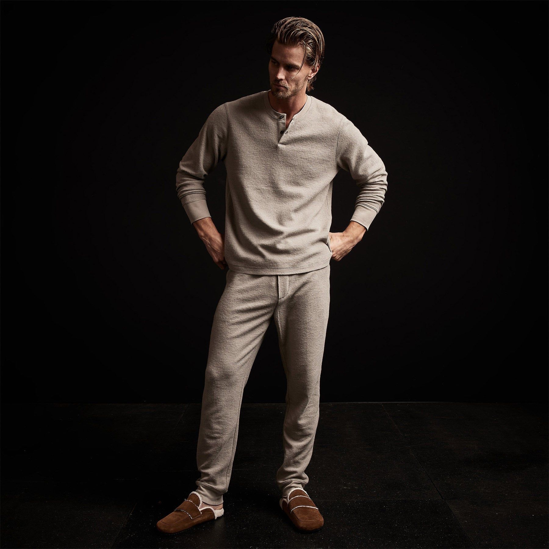 Alpine Thermal Henley - Dapple sold by James Perse product image thumbnail 2