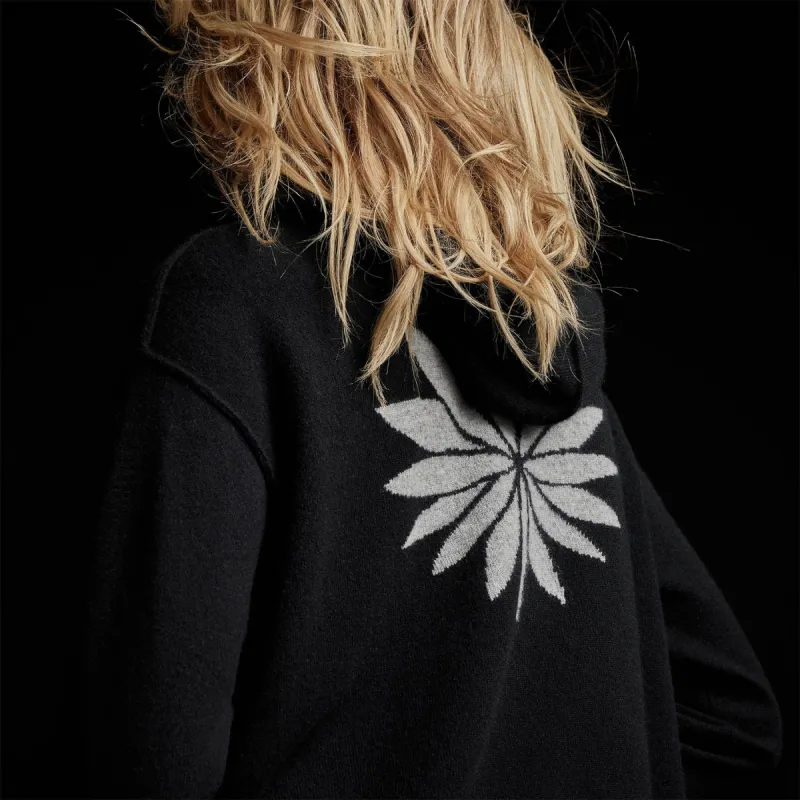 Agave Graphic Hoodie - Black/Heather Grey sold by James Perse