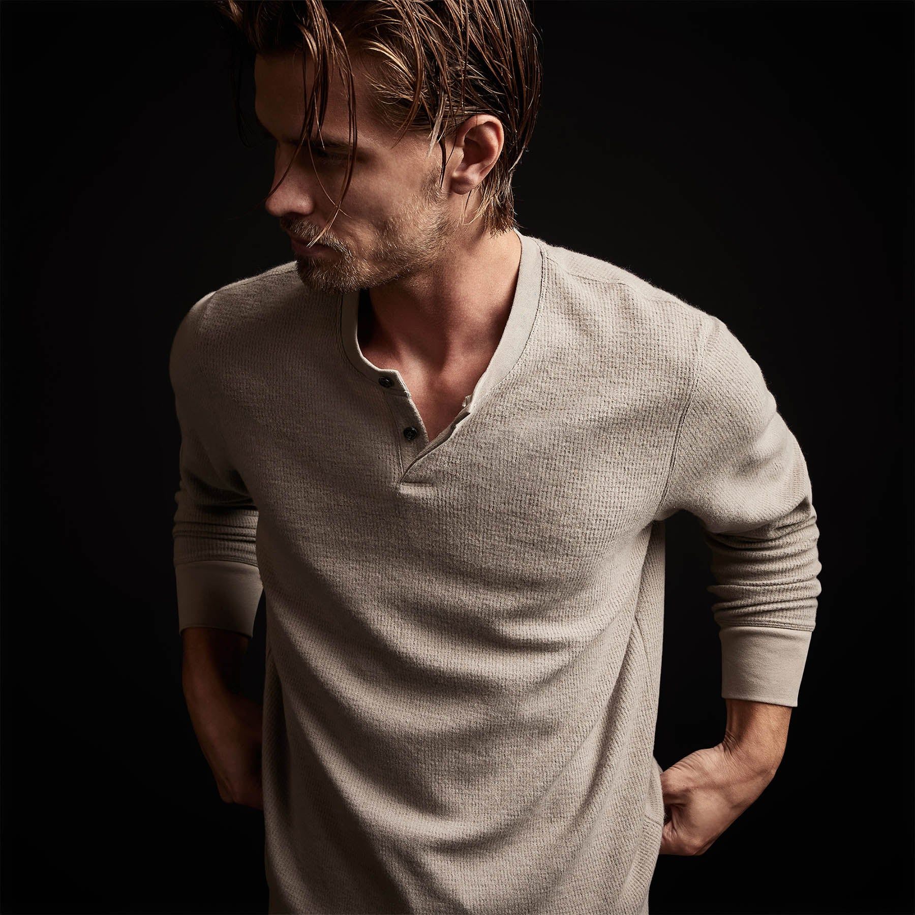 Alpine Thermal Henley - Dapple sold by James Perse product image thumbnail 4