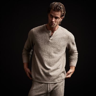 Alpine Thermal Henley - Dapple sold by James Perse