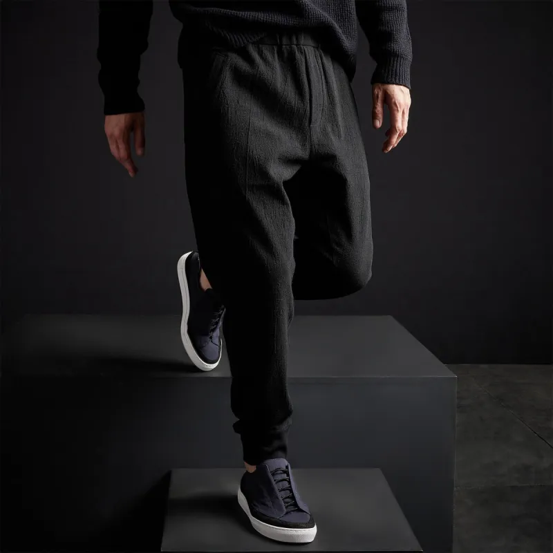 Stretch Wool Pant - Black sold by James Perse