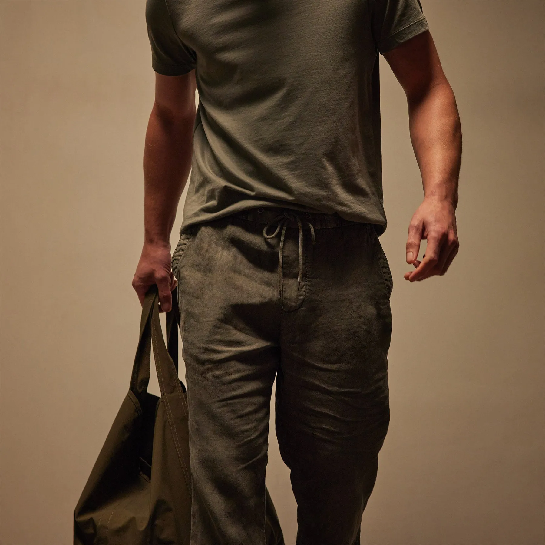 Relaxed Linen Pant - Palm Pigment sold by James Perse product image thumbnail 2