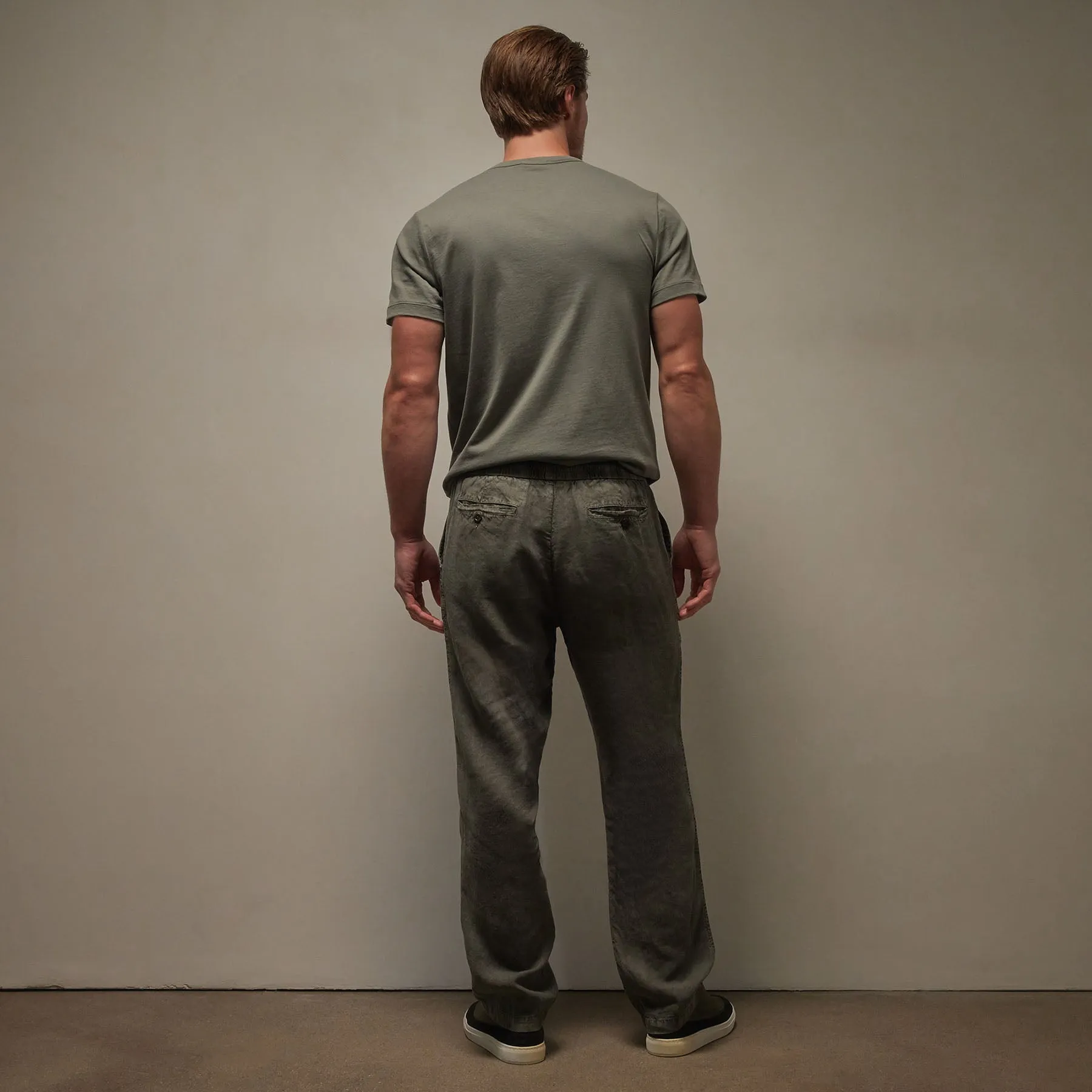 Relaxed Linen Pant - Palm Pigment sold by James Perse product image thumbnail 4