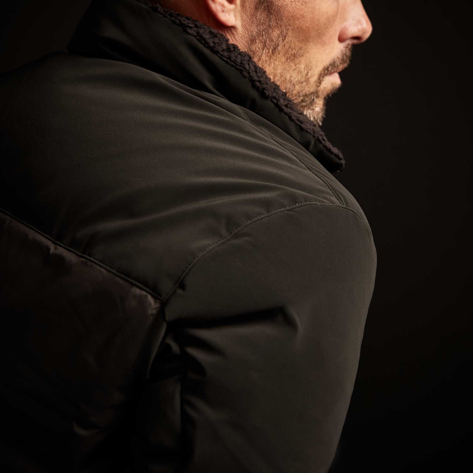 Mixed Media Down Jacket - Black sold by James Perse product image thumbnail 5