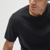 Cotton Jersey Crew - Black sold by James Perse