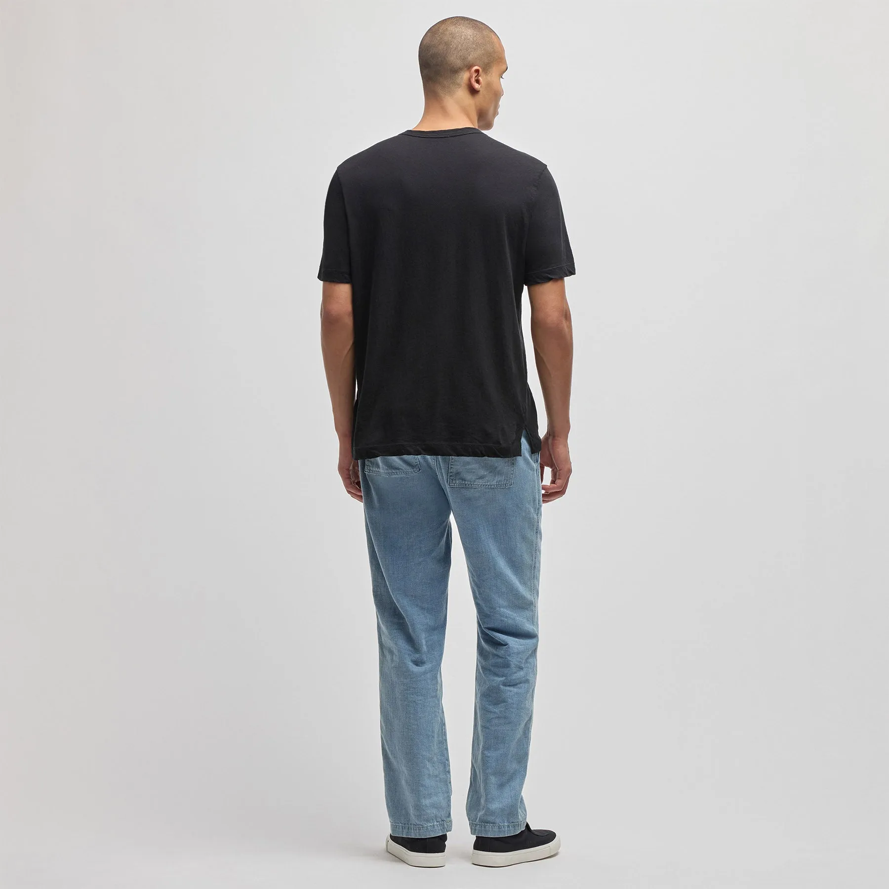 Cotton Jersey Crew - Black sold by James Perse product image thumbnail 4