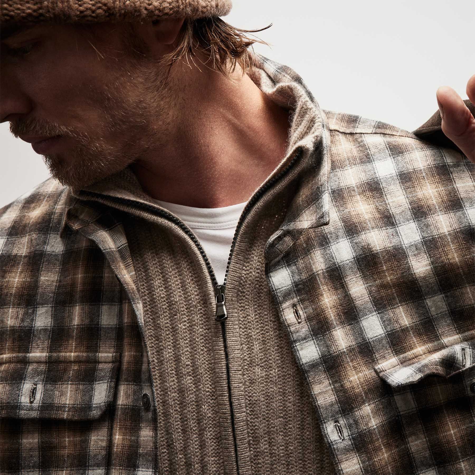 Plaid Flannel Shirt - Toast sold by James Perse product image thumbnail 4