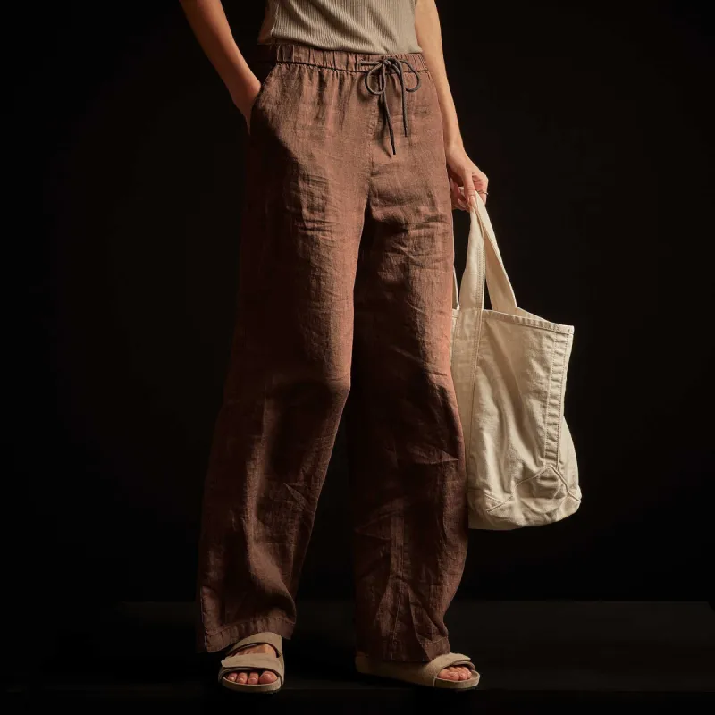 Lightweight Linen Pant - Malt Pigment sold by James Perse