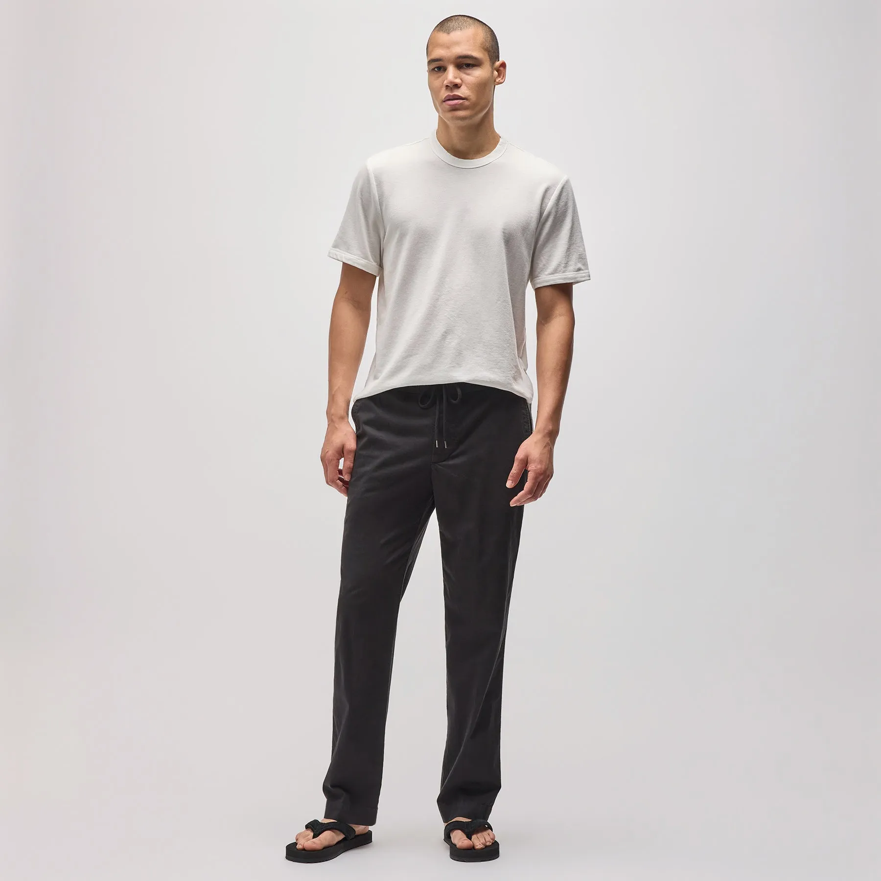 Cotton Linen Work Pant - Black sold by James Perse product image thumbnail 3