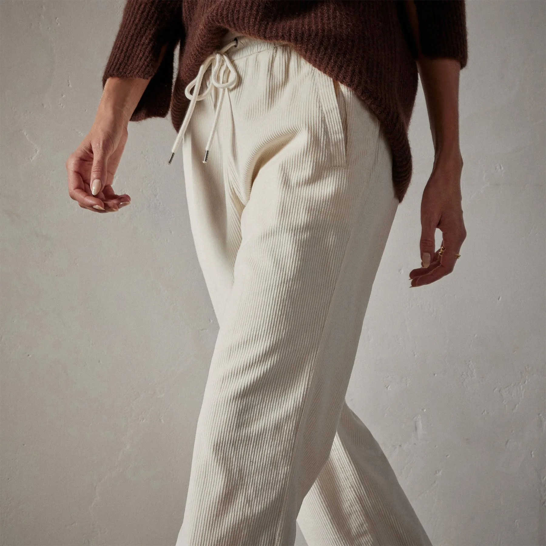 Wide Leg Corduroy Pant - Alabaster Pigment sold by James Perse product image thumbnail 2