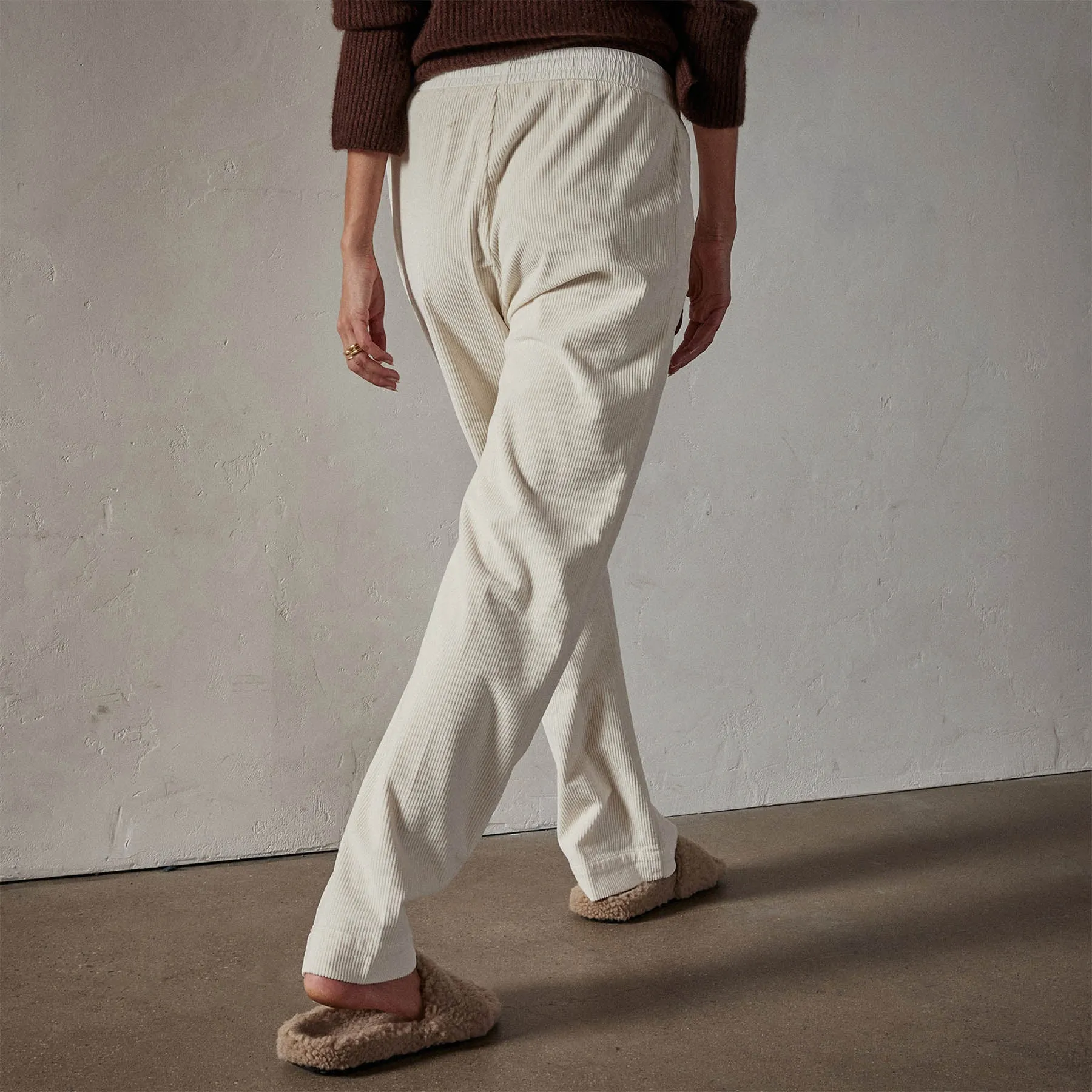 Wide Leg Corduroy Pant - Alabaster Pigment sold by James Perse product image thumbnail 4