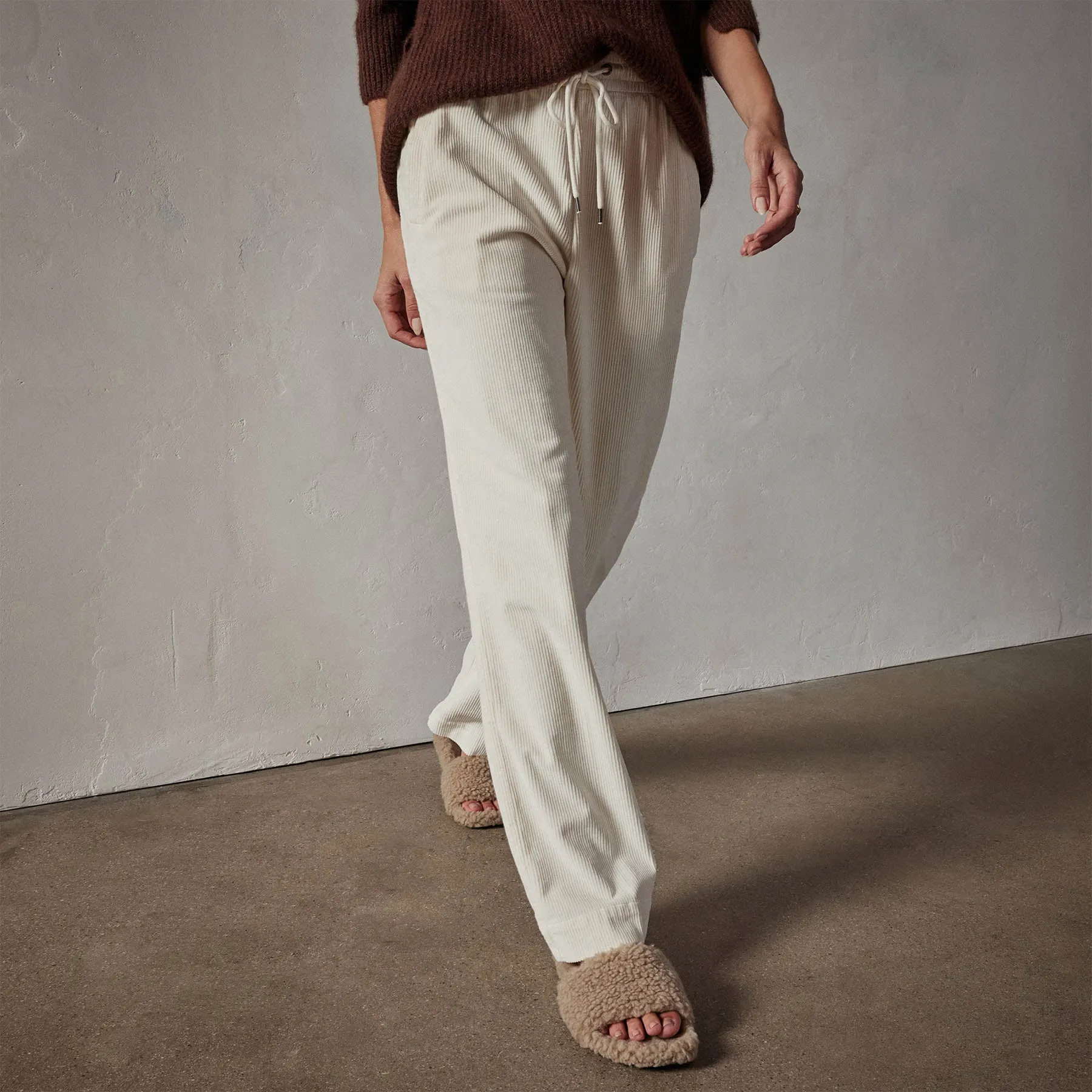 Wide Leg Corduroy Pant - Alabaster Pigment sold by James Perse product image thumbnail 3