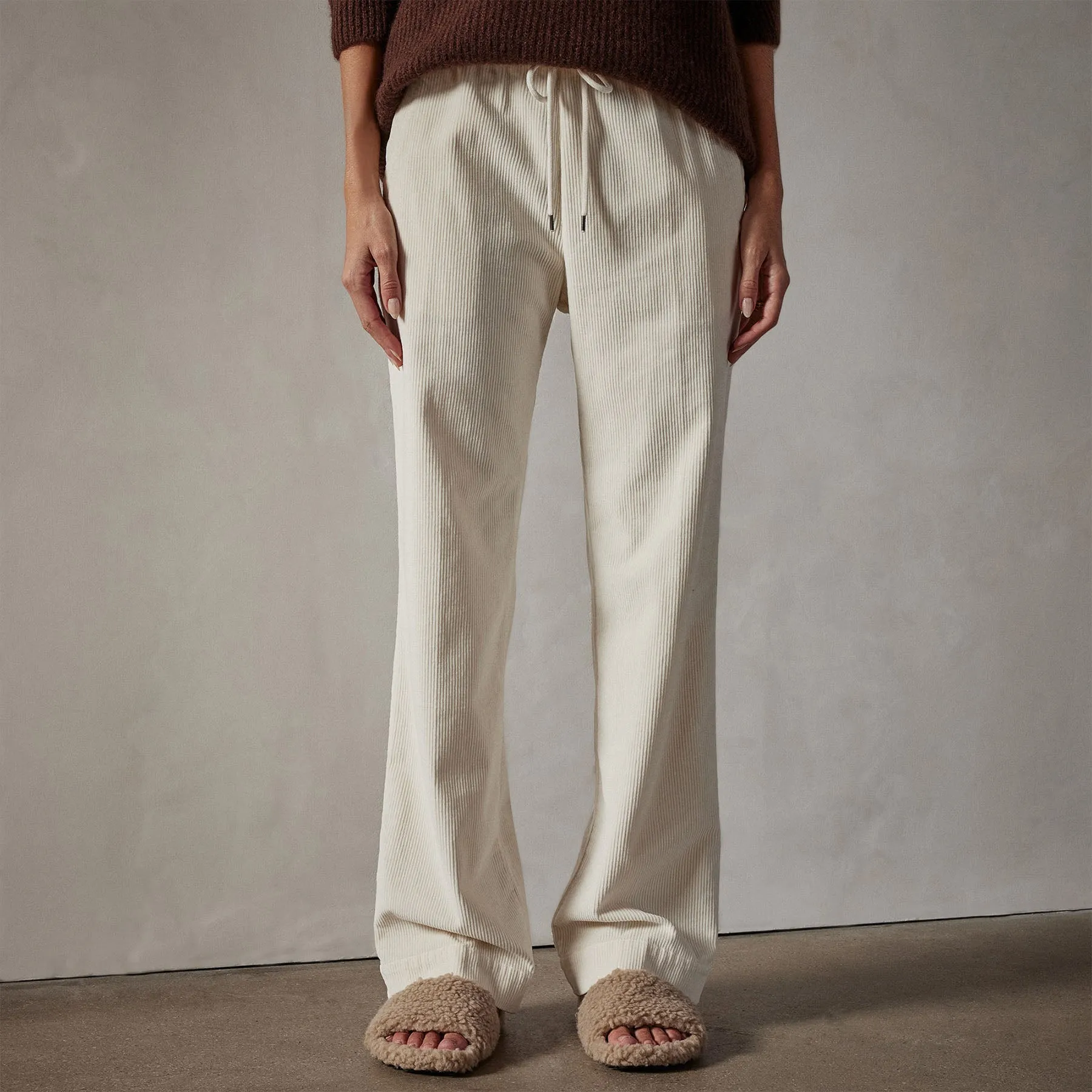 Wide Leg Corduroy Pant - Alabaster Pigment sold by James Perse product image thumbnail 5