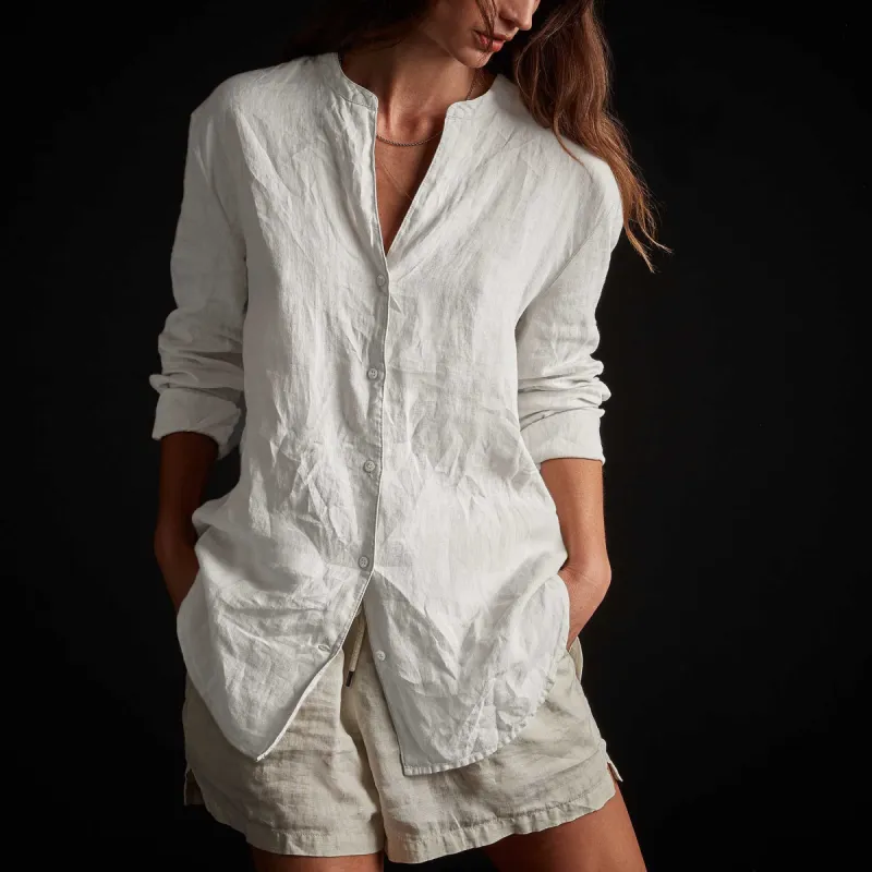 Lightweight Linen Shirt - White sold by James Perse