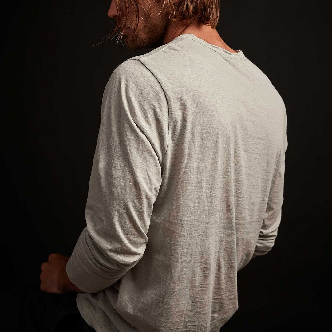 Recycled Lotus Jersey Pocket Crew - Skylight sold by James Perse product image thumbnail 3