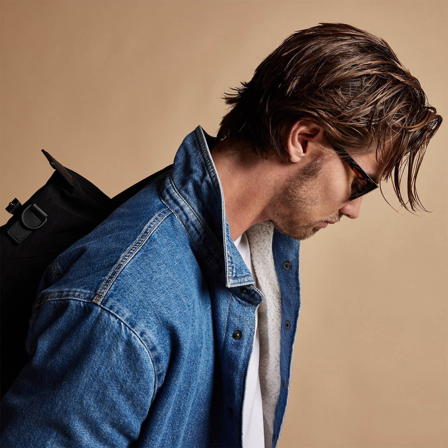 TEST Denim Sherpa Jacket - Indigo Sizing test sold by James Perse product image thumbnail 4