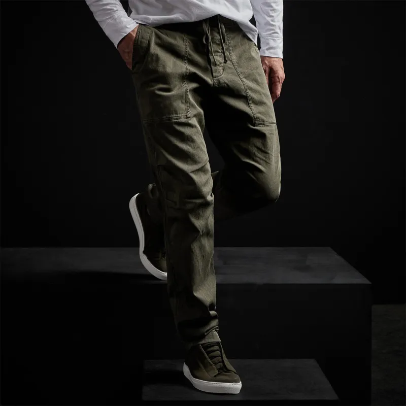 Army Cotton Slub Utility Pant - Hunter Pigment sold by James Perse