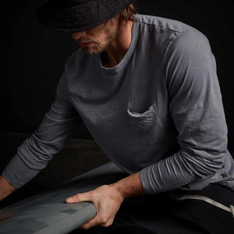 Recycled Lotus Jersey Pocket Crew - North sold by James Perse