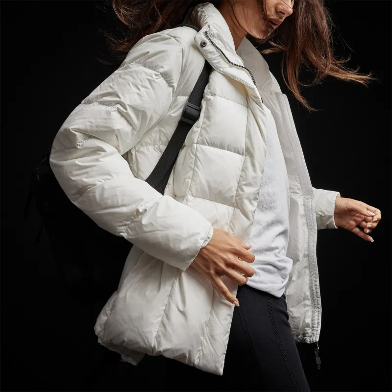 Y/OSEMITE Quilted Down Zip Front Jacket - Cloud White sold by James Perse