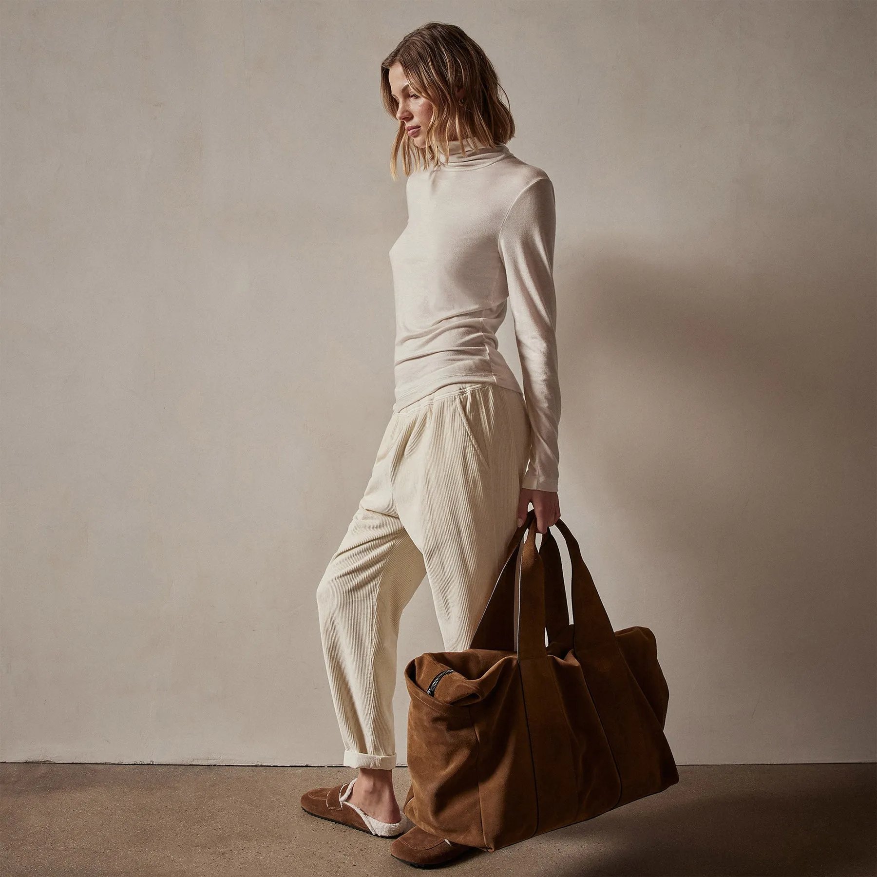 Tencel Cashmere Turtleneck - Canvas sold by James Perse product image thumbnail 4